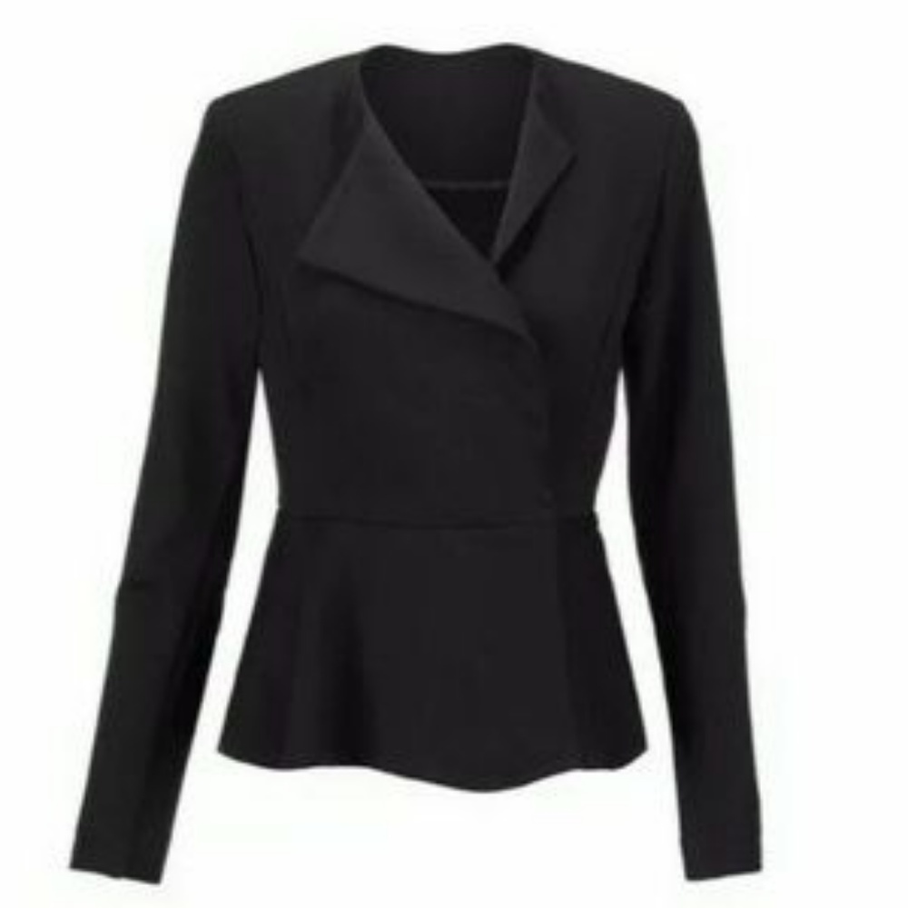 cabi Agency Jacket black ponte blazer Sz 6 NWT
